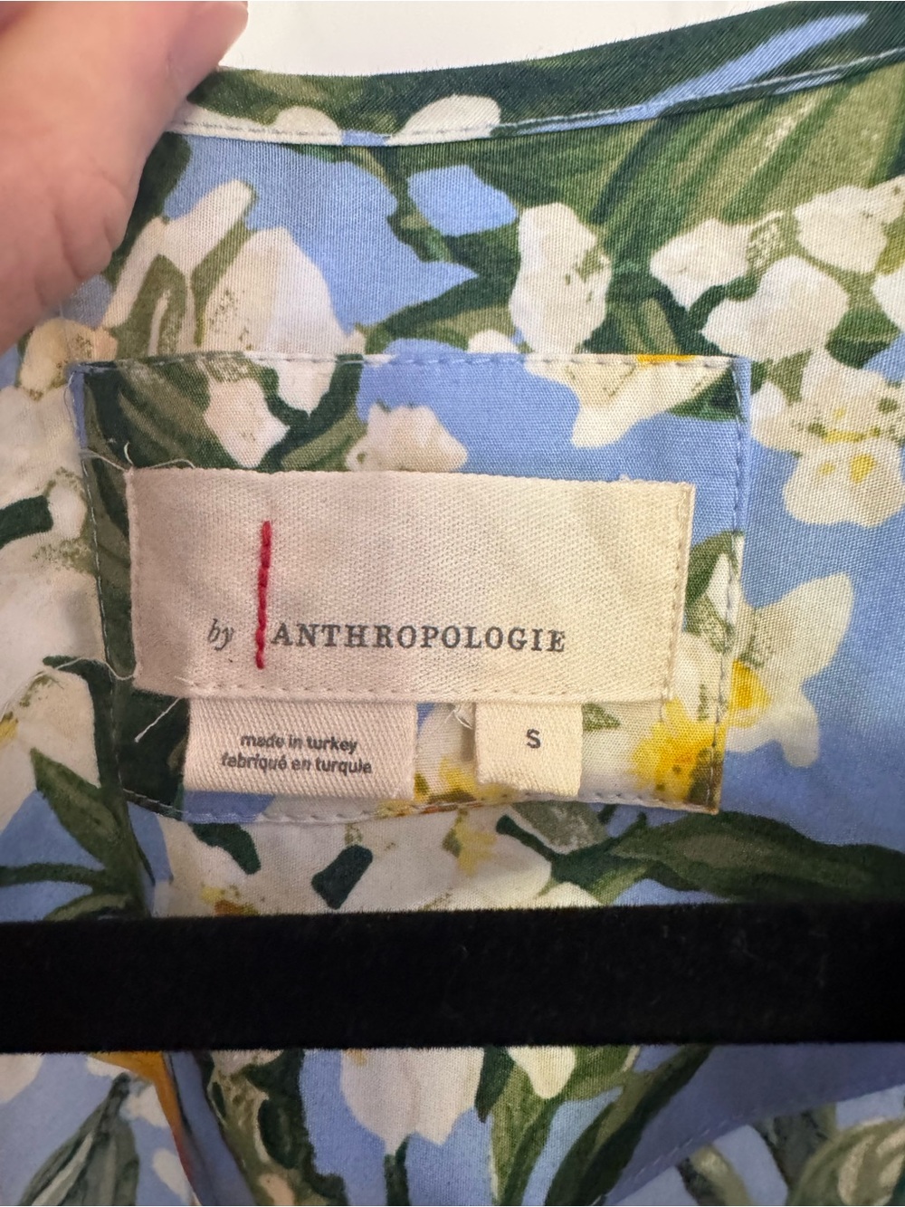 Anthropologie Somerset Dress Blue Lemon Print Maxi Dress - Picture 3 of 4